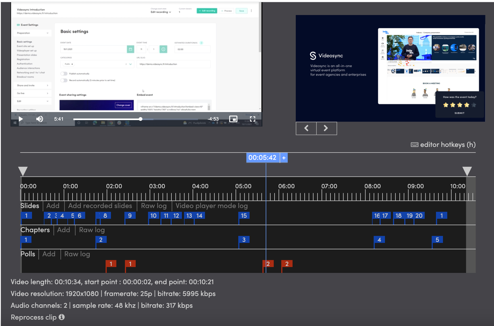 Video editor